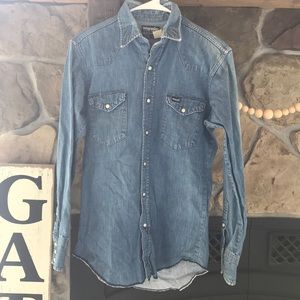 Vintage Wrangler Denim Pearl Snap
